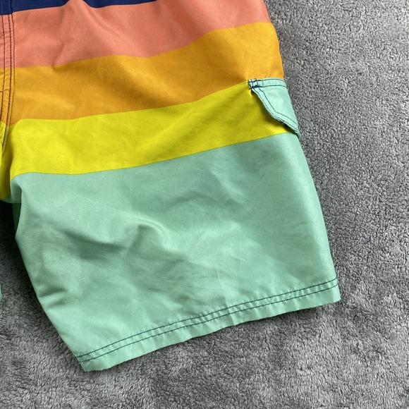 Kanu Swim Trunks Men's Size Medium‎ Multi color Green Yellow Orange Red Blue - Picture 9 of 15